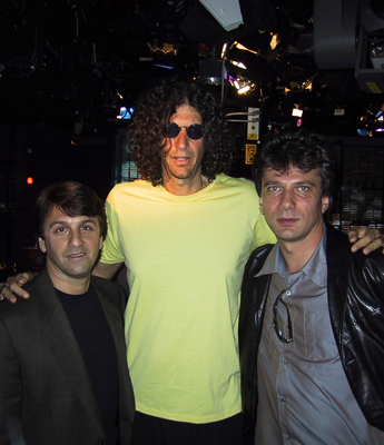 Andy Bloom with Howard Stern